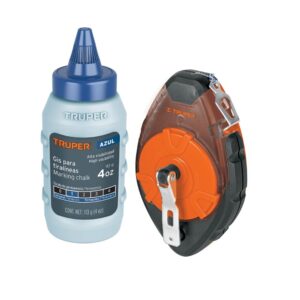 Tiralíneas 100 ft, cuerpo plástico, incluye gis 18575 Truper