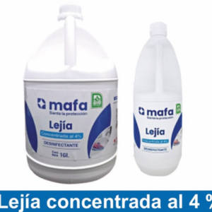 Lejía concentrada al 4%