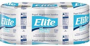 Papel Higienico Elite Jumbo 550 mts x 4 rollos