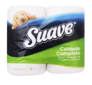 Papel Higienico Suave Jumbo 550 mts x 4 rollos