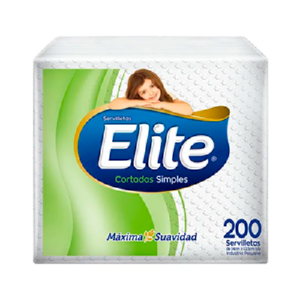 Servilleta Elite Cortada 200 Unid.