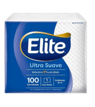 Servilleta Elite doblada en 4 x 100 u