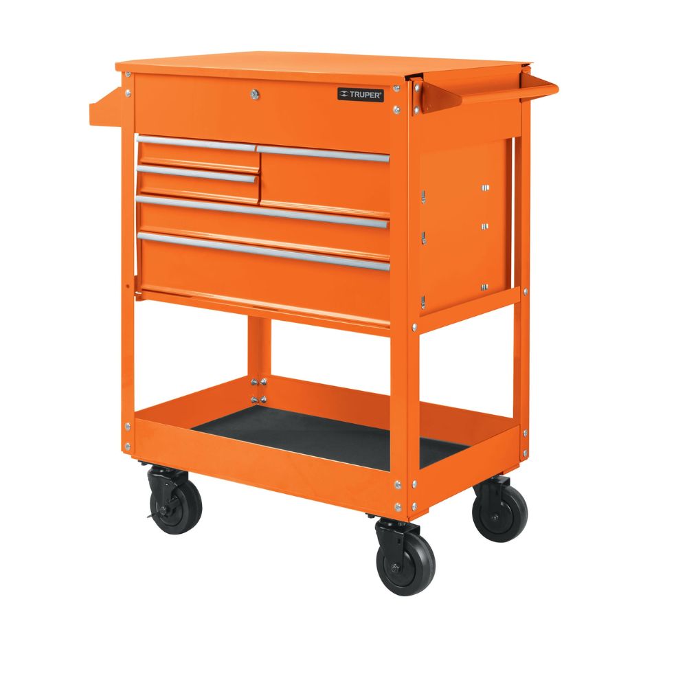 Gabinete metálico Truper 101733 móvil con 5 cajones