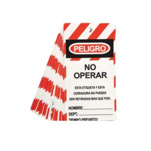 Bloqueo Tarjeta de "No Operar" Lock Out (Bolsita X 10) – STEELPRO