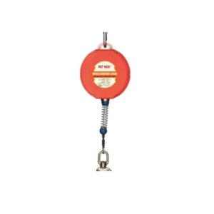 Línea Retráctil Cable de Acero 4.8 mm × 10 m con Gancho Doble Seguro