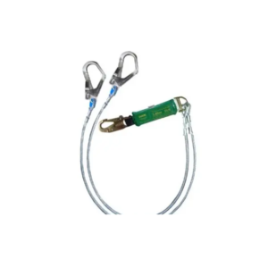 Línea de Conexión Doble con Amortiguador de Caída – 2 Ganchos Chicos y 1 Gancho Grande