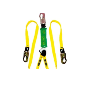 Línea de Conexión Doble con Amortiguador de Caída – 3 Ganchos Chicos (Versión 2)