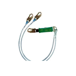 Línea de Conexión Doble con Amortiguador de Caída – 3 Ganchos Chicos (Versión 3)