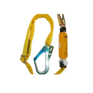 Línea de Conexión Regulable con Amortiguador de Caída Factor 1 – Cinta Poliéster, 1 Gancho de 3/4″ y 1 Gancho de 2 ¼″