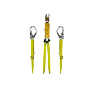 Línea de Conexión Regulable Doble con Amortiguador de Caída Factor 1 – 1 Gancho de ¾″ y 2 Ganchos de 2 ¼″