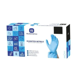 Guantes de Nitrilo Celeste
