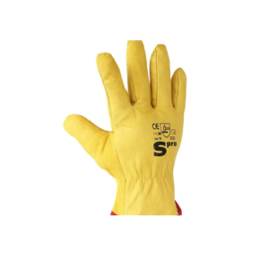 Guante Conductor Cuero Amarillo SPRO