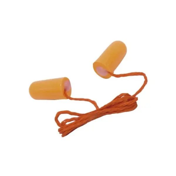 Tapón Auditivo Desechable con Cordón Naranjo 31 dB – STEELPRO