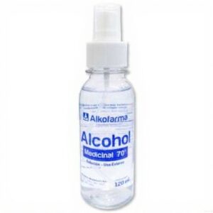 ALCOHOL MEDICINAL 70° C/ATOMIZADOR ALKOFARMA 120ML