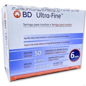 JERINGA PARA INSULINA 0.5 ML C/A 31 X 6 MM BD
