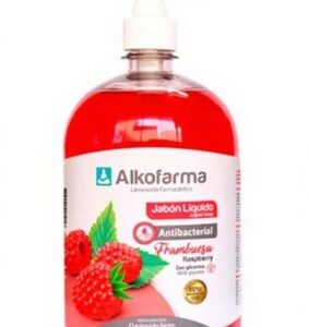 JABÓN LÍQUIDO ANTIBACTERIAL FRAMBUESA ALKOFARMA 1L