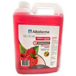 JABÓN LÍQUIDO ANTIBACTERIAL FRAMBUESA ALKOFARMA GALÓN