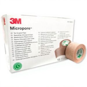 ESPARADRAPO MICROPORE PAPEL COLOR PIEL 1'' X 10 YDS 3M UNID