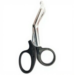 TIJERA DE TRAUMA MANGO NEGRO PLASTICO STAINLESS
