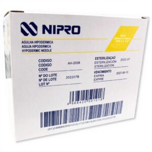 AGUJA 20 X 1 1/2 NIPRO CAJA X 100 UNID