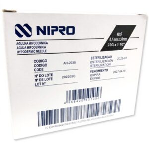 AGUJA 22 X 1 NIPRO CAJA X 100 UNID